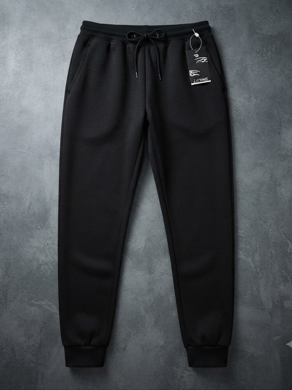 J.Come Jogger Sweatpants Men’s Black XL NWT Zip Pocket Streetwear